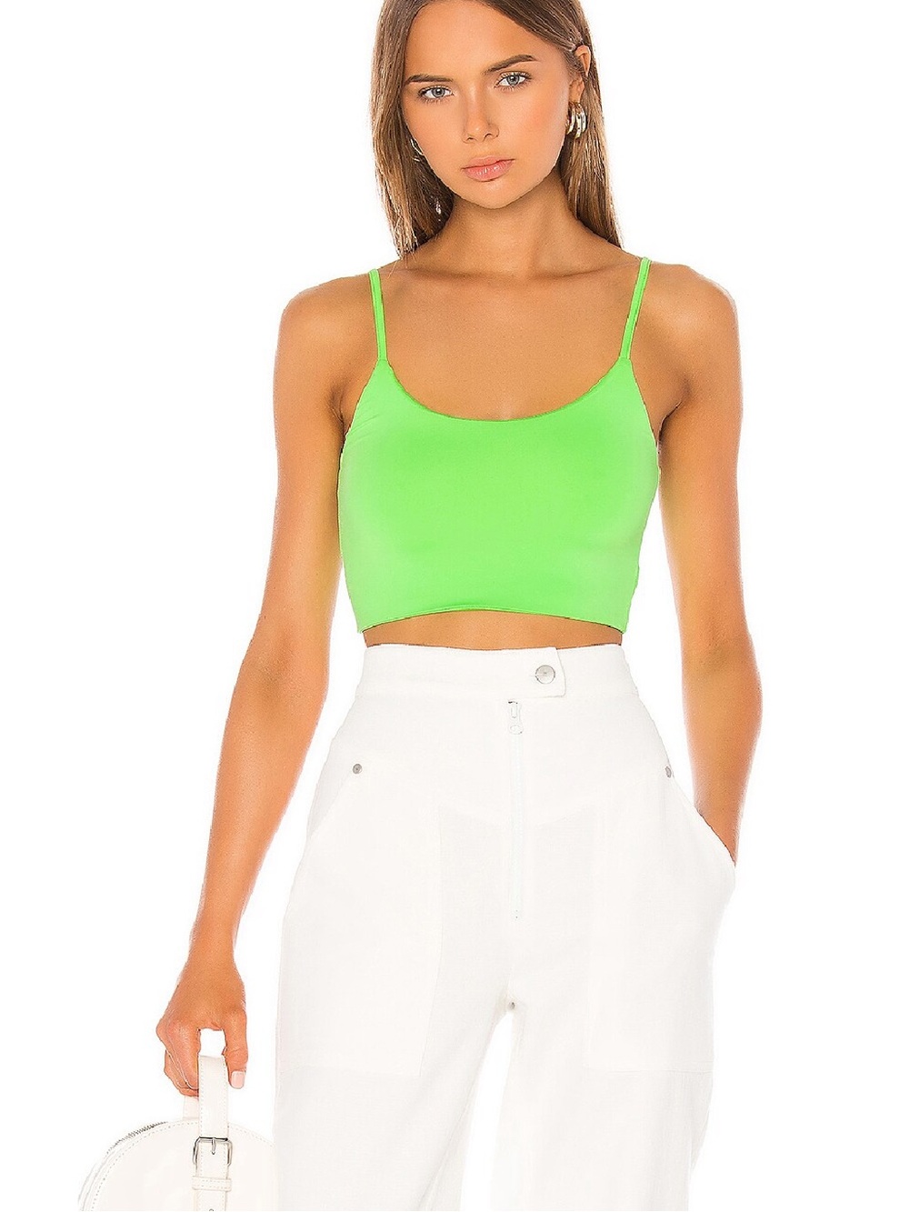 Superdown Adriana bra top in lime